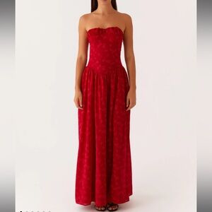 Peppermayo Red dress with slit